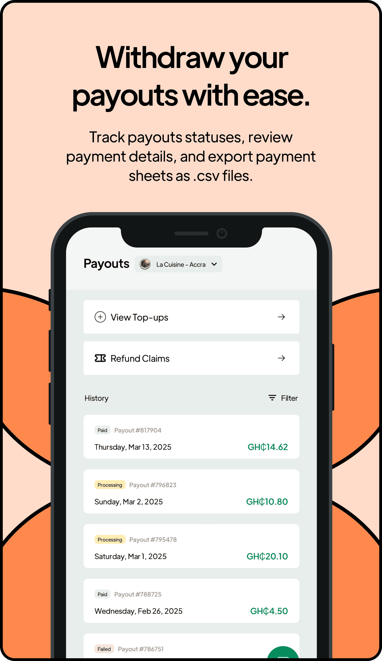chowdeck vendors app