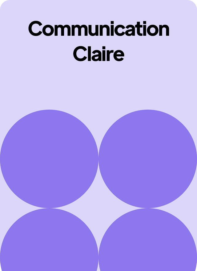 Communication claire