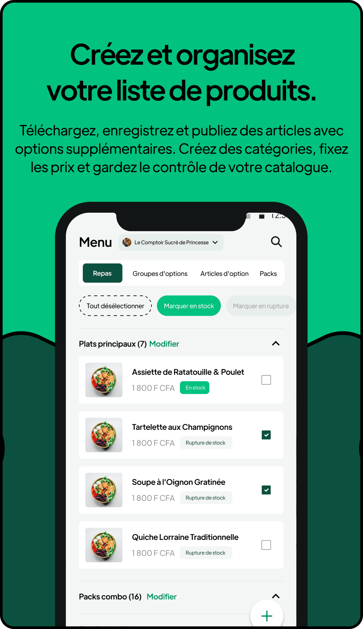 application Chowdeck pour les vendeurs