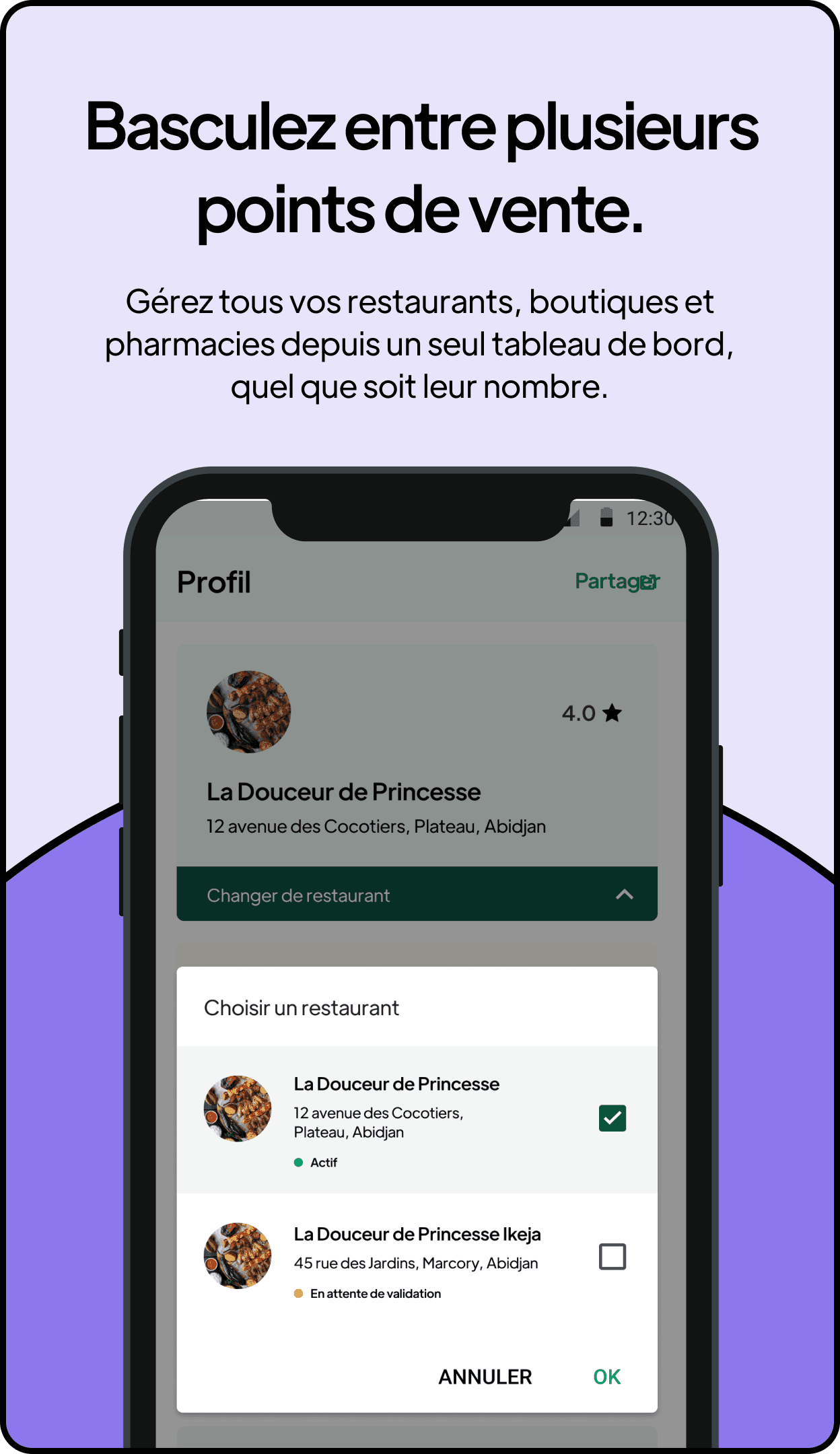 application Chowdeck pour les vendeurs