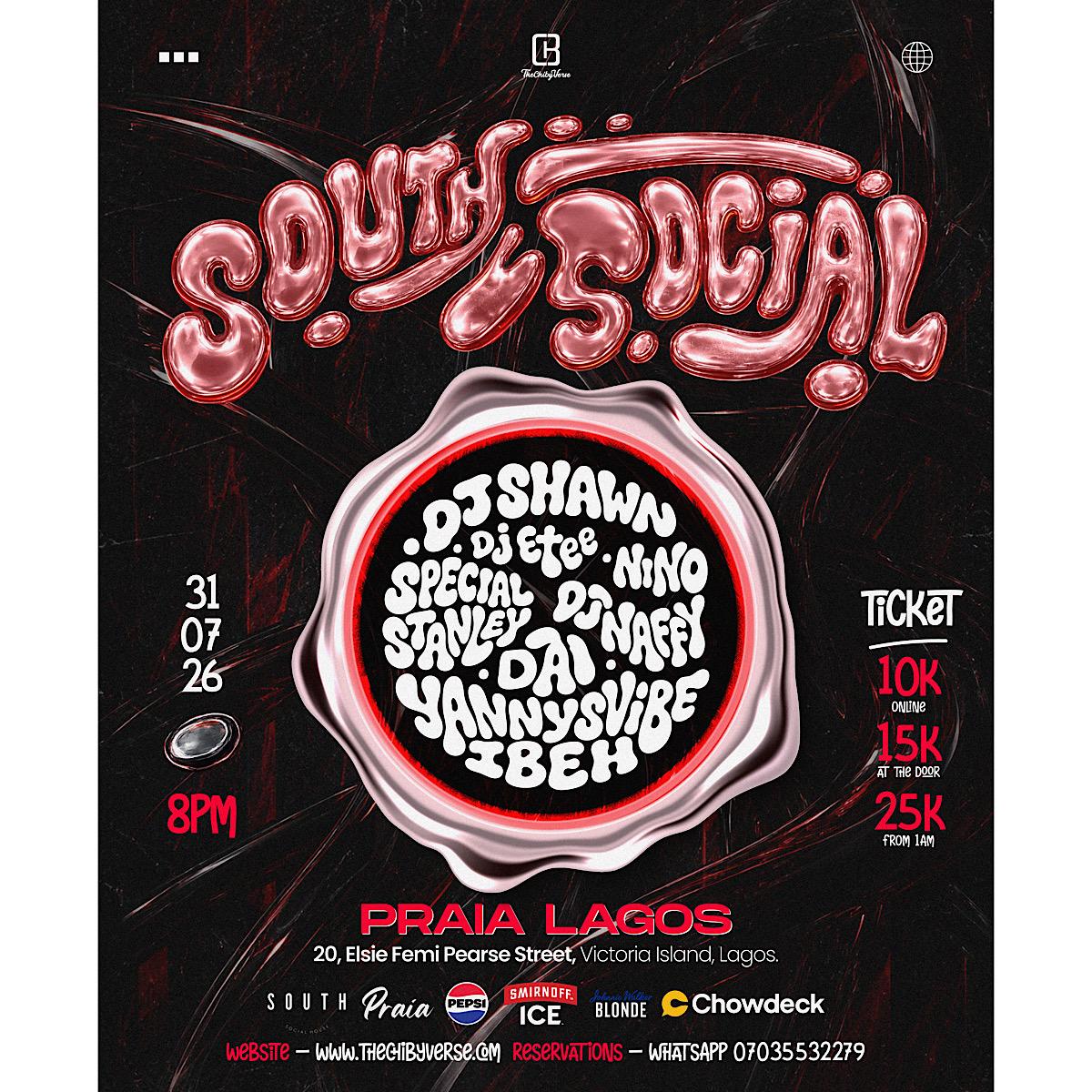South Social 31st July 