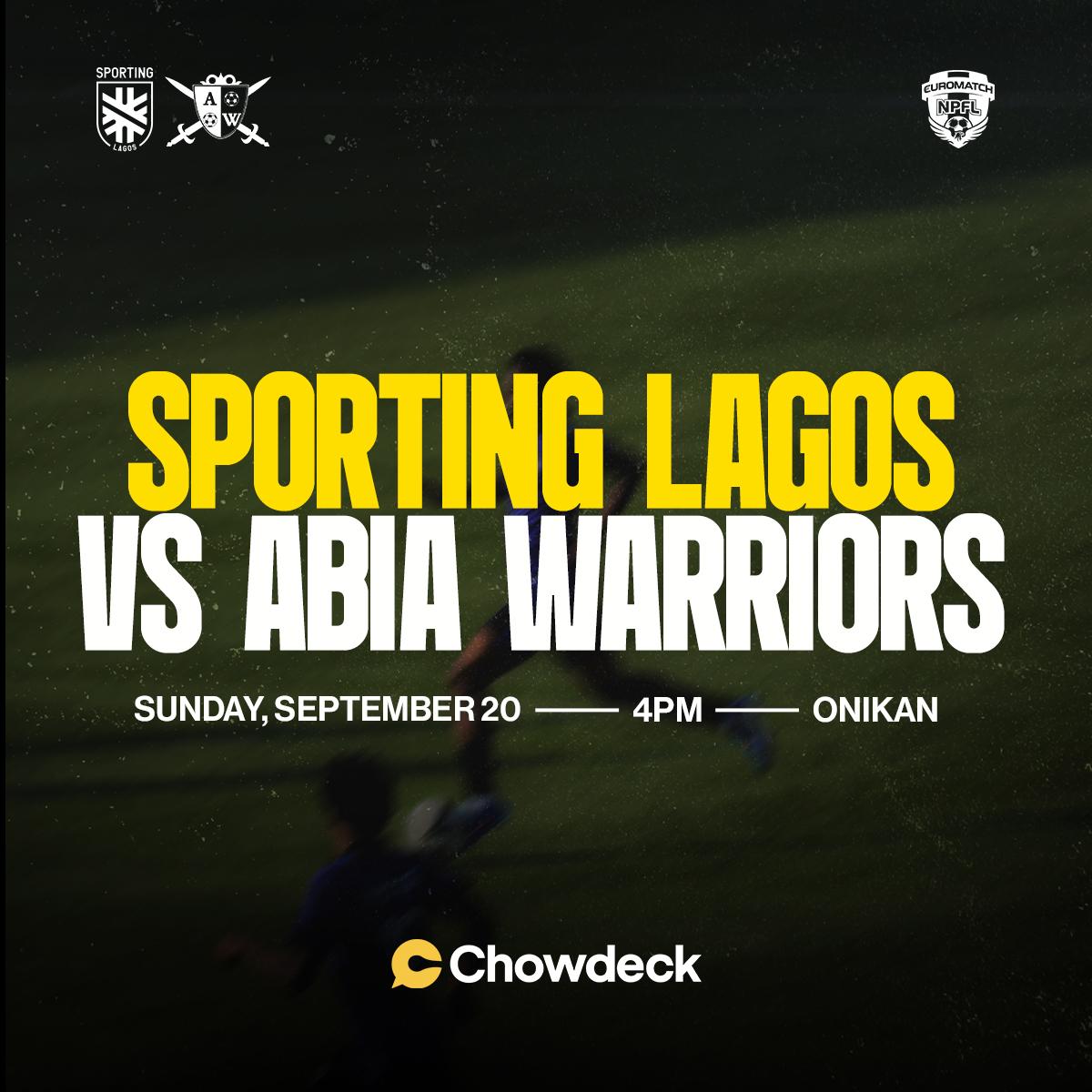 Sporting Lagos vs Abia Warriors: NPFL