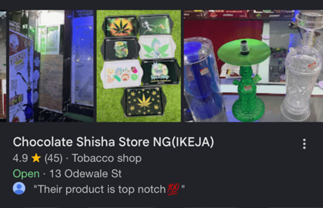 Chocolate Shisha Store-Oregun