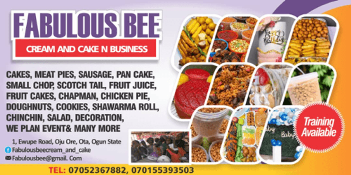 Fabulousbee cream and cake n businesses 