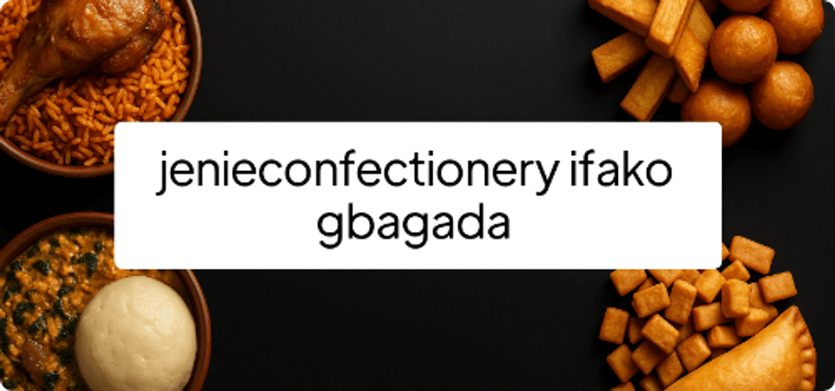 jenieconfectionery ifako gbagada 
