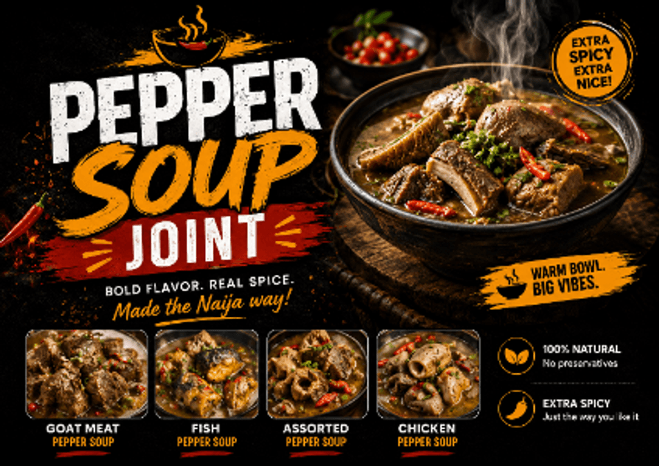 FELIX GRILLZ AND PEPPER SOUP 