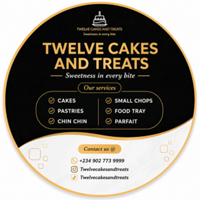 Twelve cakes and treats 
