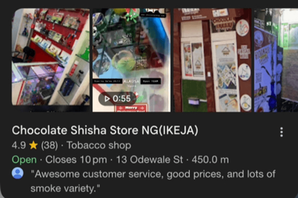 Chocolate Shisha Store NG